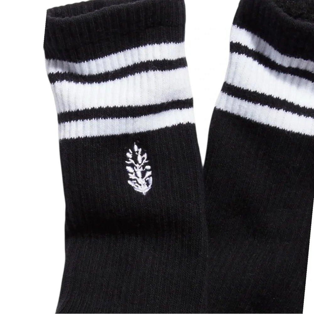 FP Movement Logo Stripe Tube Socks (Black) NWT